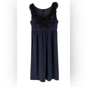 Nic&Dom Navy Floral Low Neck